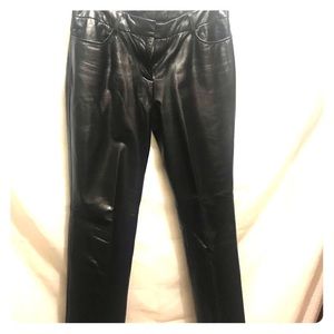 Express Genuine Leather pants lined